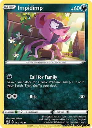 Normal Impidimp [092/172 Moderately Played ]