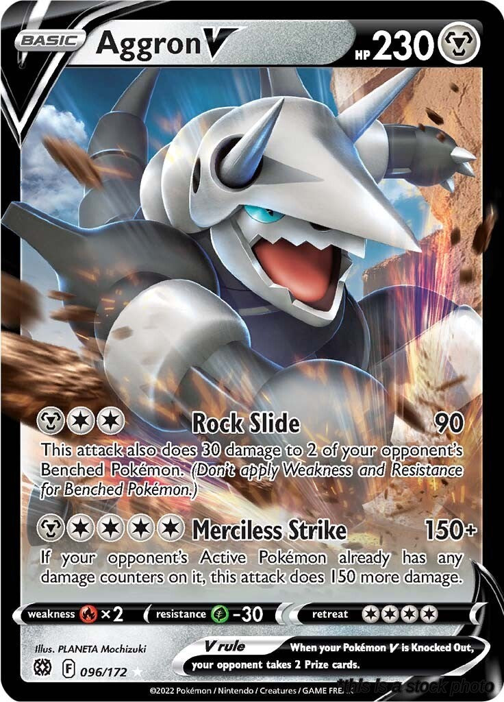 096/172 Aggron V Ultra Rare Holofoil