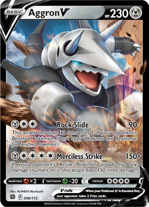 096/172 Aggron V Ultra Rare Holofoil