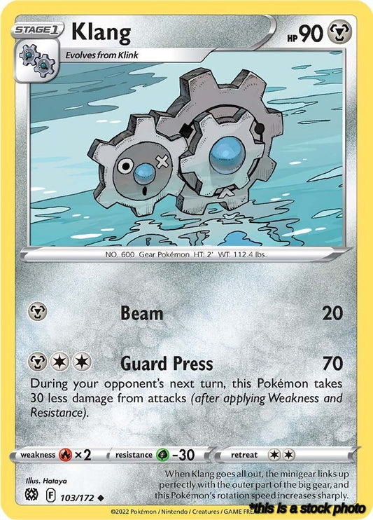 Reverse Holofoil Klang [103/172 Lightly Played ]