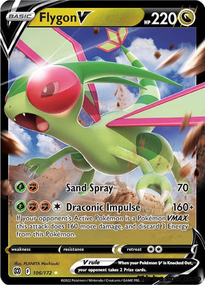 Holofoil Flygon V [106/172 Near Mint ]