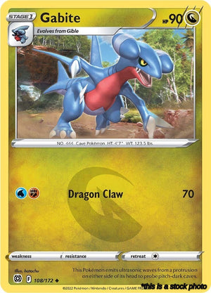 Uncommon Gabite [108/172 Lightly Played ]