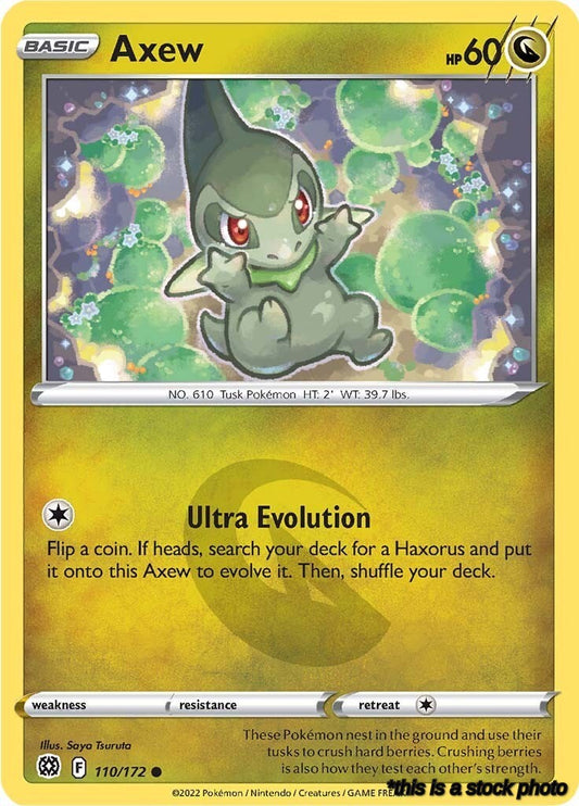 Reverse Holofoil Axew [110/172 Lightly Played ]