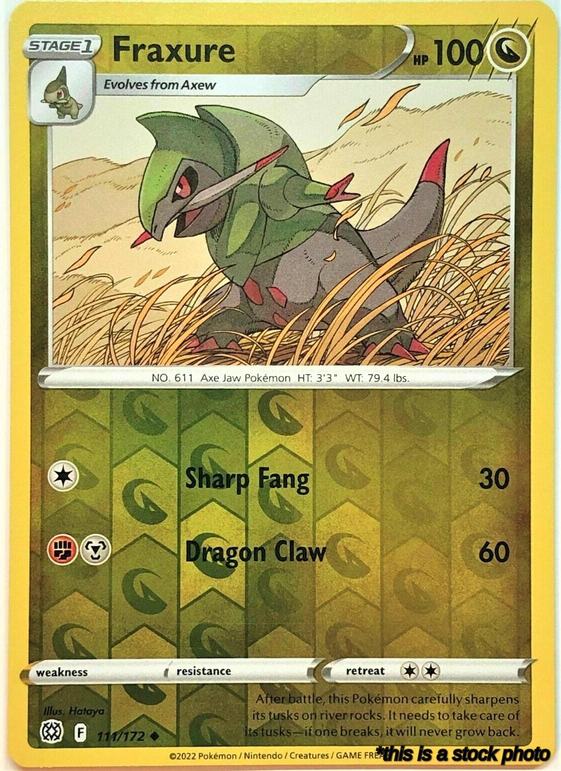 111/172 Fraxure Uncommon Reverse Holofoil