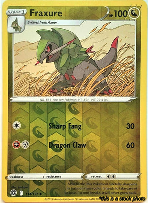111/172 Fraxure Uncommon Reverse Holofoil