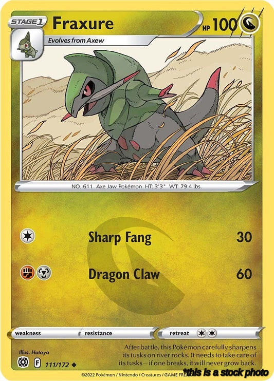 111/172 Fraxure Uncommon Normal