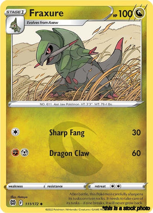 Uncommon Fraxure [111/172 Lightly Played ]