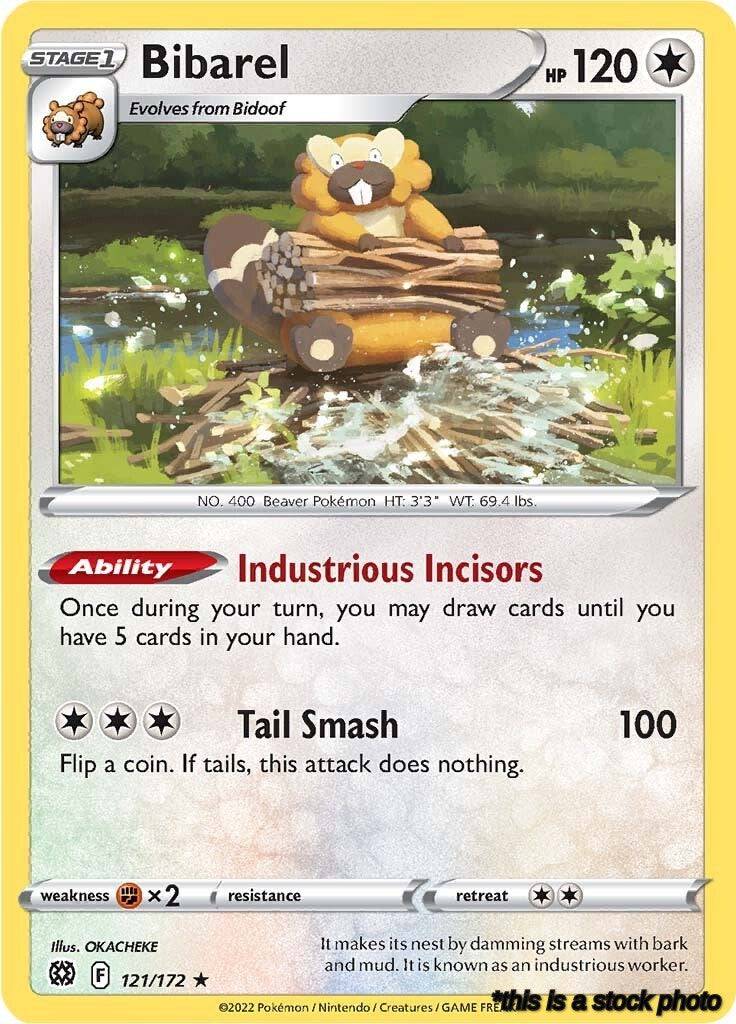 Holofoil Bibarel [121/172 Near Mint ]