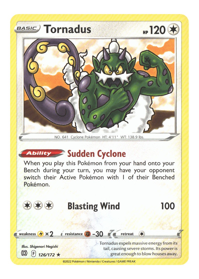 126/172 Tornadus Rare Normal