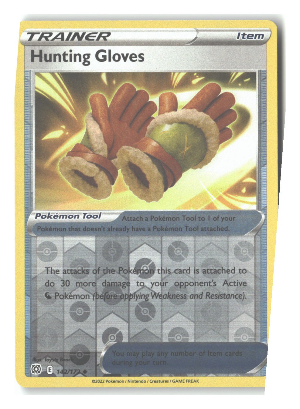 142/172 Hunting Gloves Uncommon Reverse Holofoil