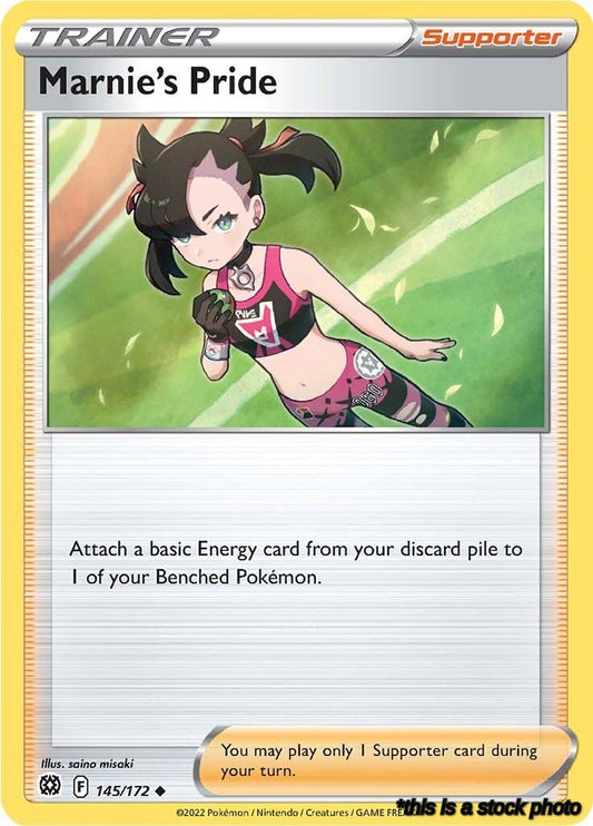 Reverse Holofoil Marnie's Pride [145/172 Lightly Played ]