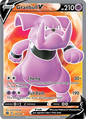 Ultra Rare Granbull V (Full Art) [159/172 Near Mint ]