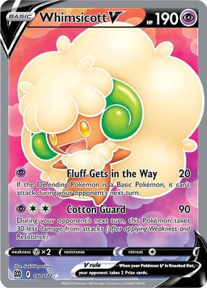 Ultra Rare Whimsicott V (Full Art) [160/172 Near Mint ]