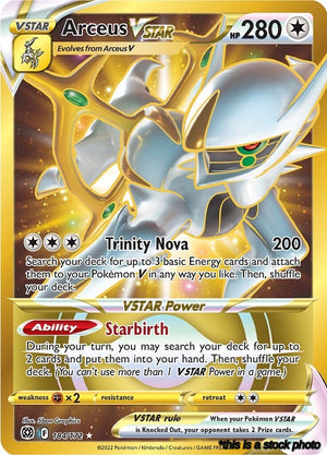 184/172 Arceus VSTAR (Secret) (184) Secret Rare Holofoil