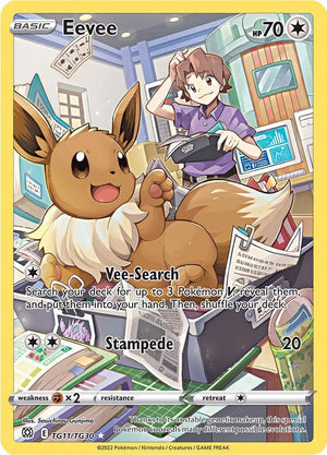 Ultra Rare Eevee [TG11/TG30 Lightly Played ]