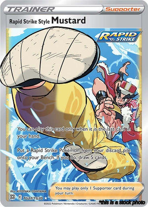 Holofoil Rapid Strike Style Mustard [TG27/TG30 Near Mint ]