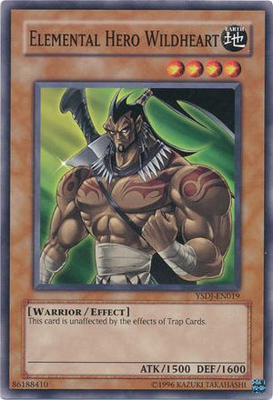 Unlimited Elemental HERO Wildheart [YSDJ-EN019 Moderately Played] Common / Short Print