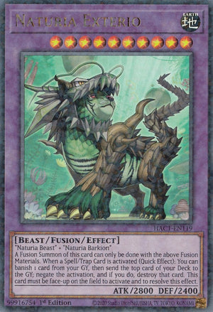 1st Edition Naturia Exterio (Duel Terminal) [HAC1-EN119 Near Mint] Duel Terminal Technology Ultra Rare
