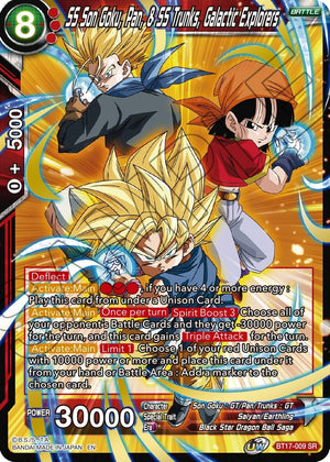 SS Son Goku, Pan, & SS Trunks, Galactic Explorers [BT17-009]