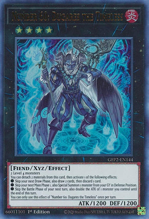 1st Edition Number 60: Dugares the Timeless [GFP2-EN144 Near Mint] Ultra Rare
