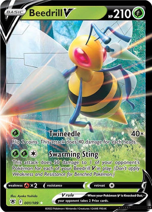 Ultra Rare Beedrill V [001/189 Lightly Played ]
