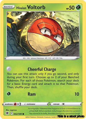 Normal Hisuian Voltorb [002/189 Near Mint ]