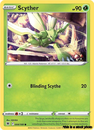 Common Scyther (004) [004/189 Near Mint ]