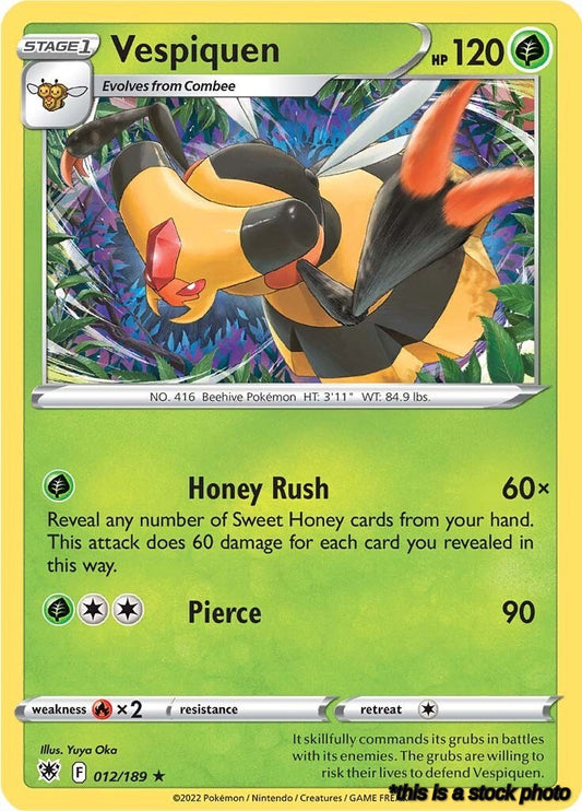 Reverse Holofoil Vespiquen [012/189 Lightly Played ]