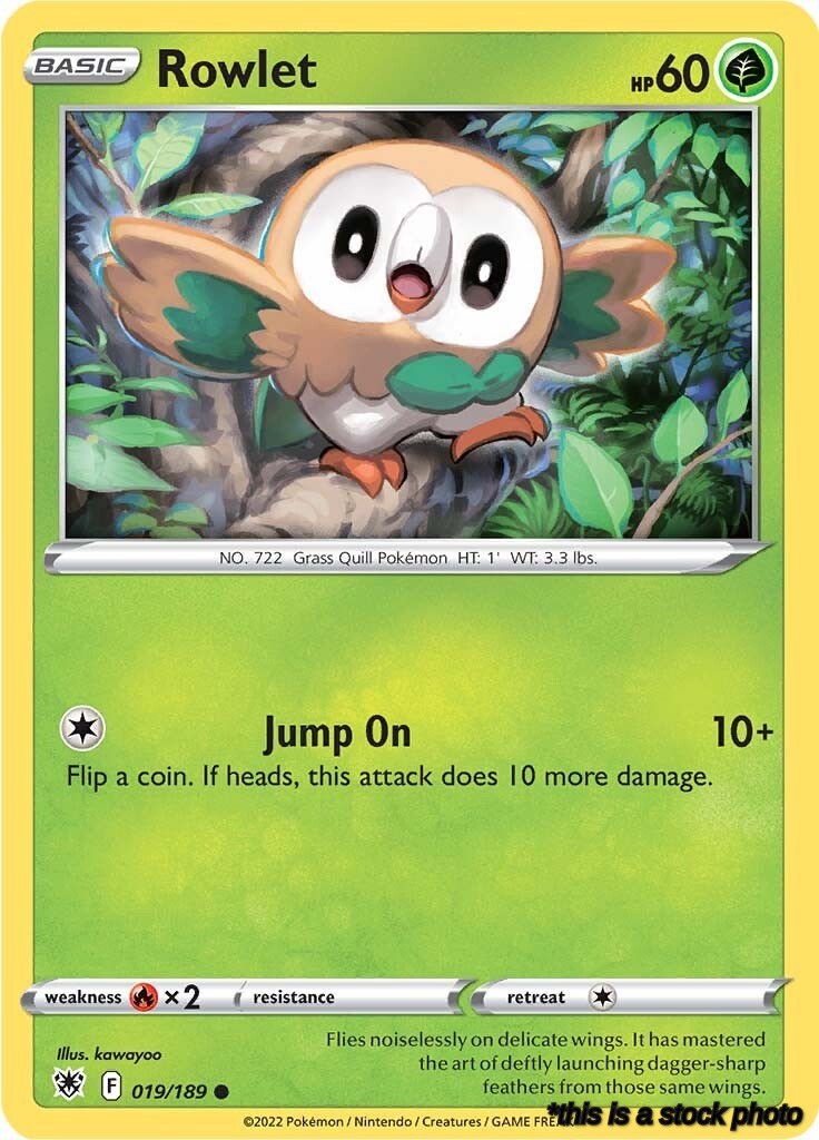 Normal Rowlet [019/189 Near Mint ]