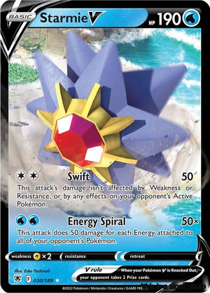 Holofoil Starmie V [030/189 Near Mint ]
