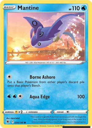 Common Mantine [034/189 Near Mint ]