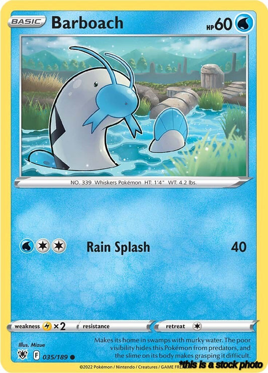 Reverse Holofoil Barboach [035/189 Lightly Played ]
