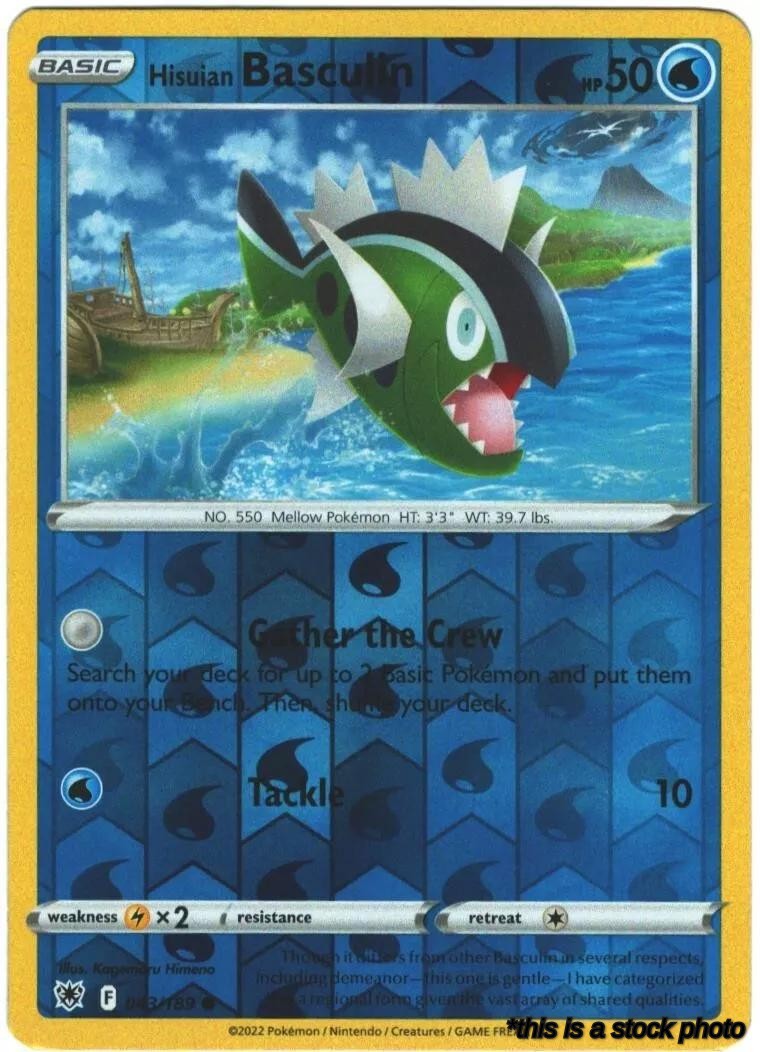 Reverse Holofoil Hisuian Basculin [043/189 Lightly Played ]
