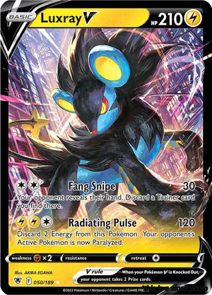 Holofoil Luxray V [050/189 Near Mint ]