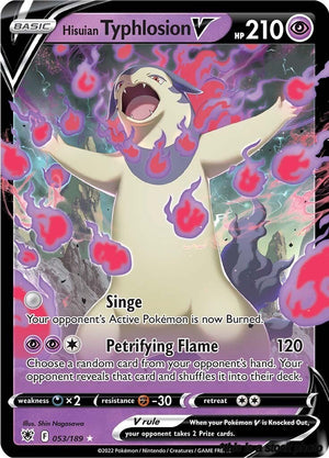 Holofoil Hisuian Typhlosion V [053/189 Near Mint ]