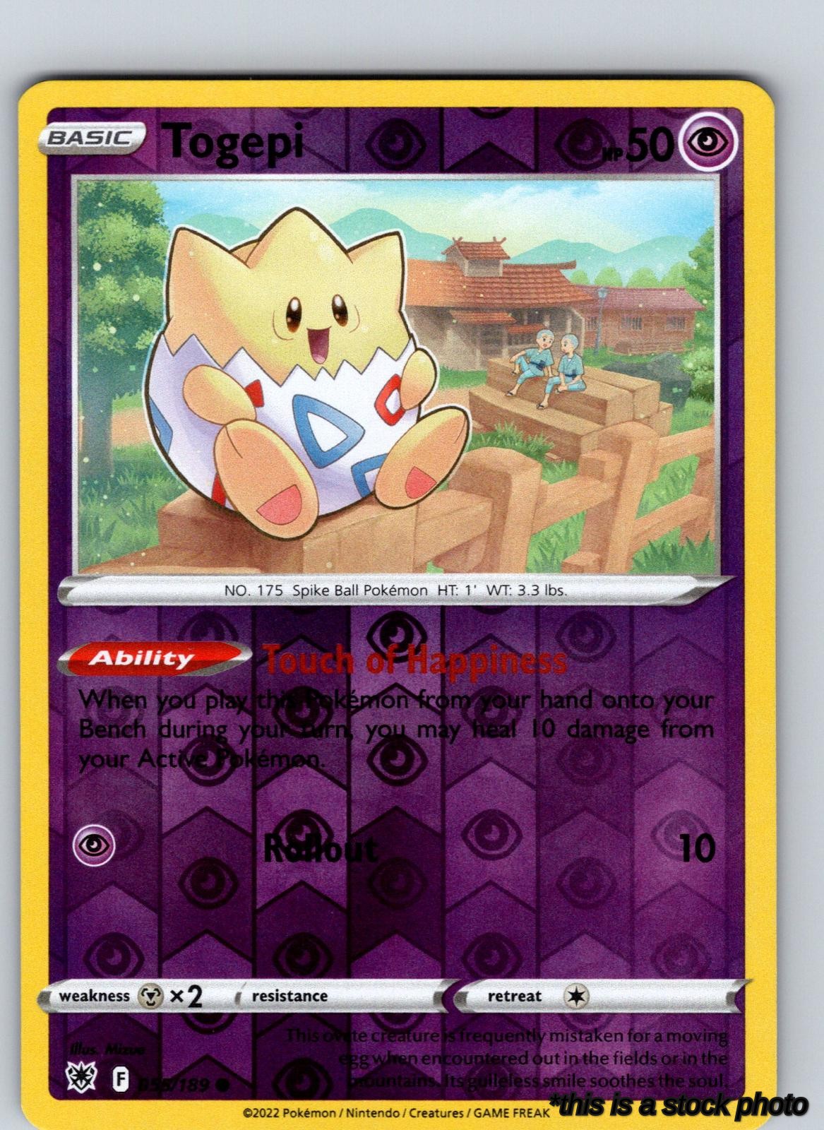 Reverse Holofoil Togepi [055/189 Lightly Played ]