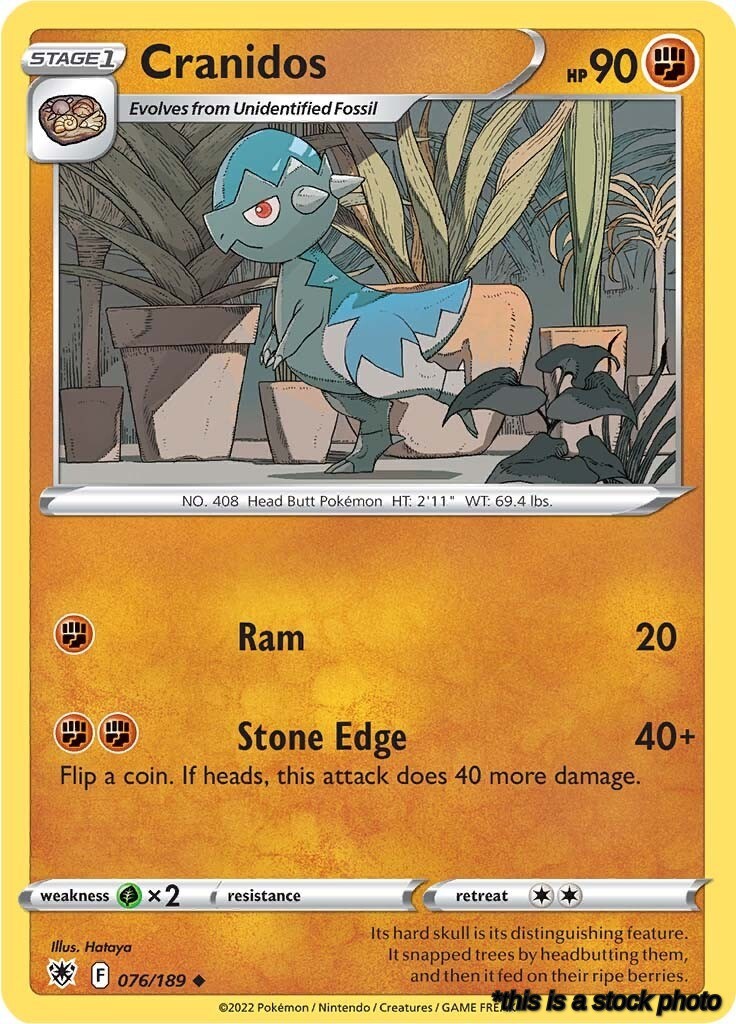 076/189 Cranidos Uncommon Normal