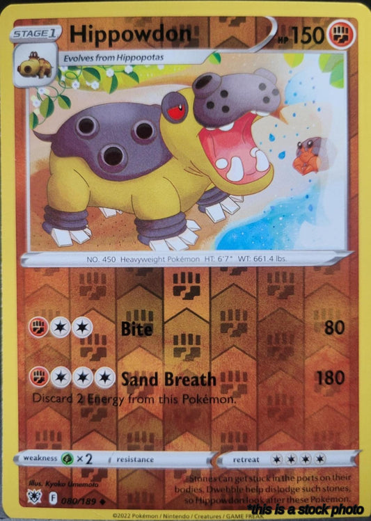 080/189 Hippowdon Uncommon Reverse Holofoil