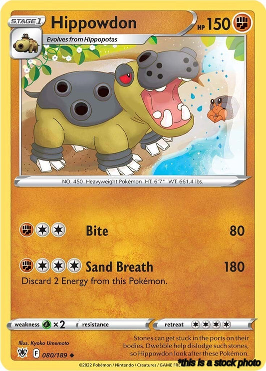 080/189 Hippowdon Uncommon Normal