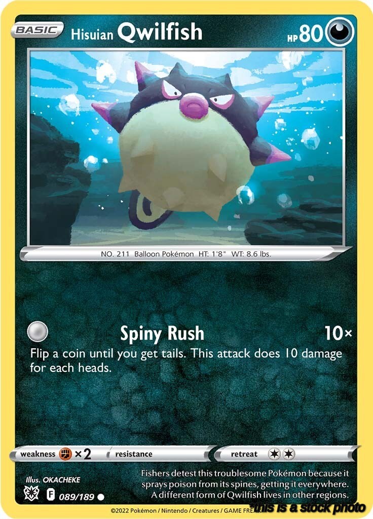Normal Hisuian Qwilfish (89) [089/189 Lightly Played ]