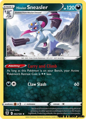 093/189 Hisuian Sneasler Holo Rare Holofoil