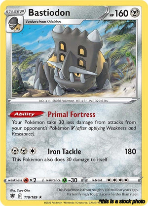 Reverse Holofoil Bastiodon [110/189 Lightly Played ]