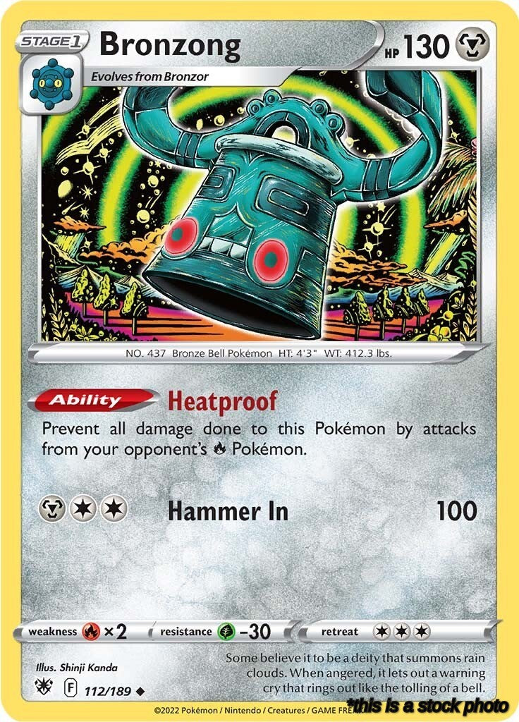112/189 Bronzong Uncommon Reverse Holofoil