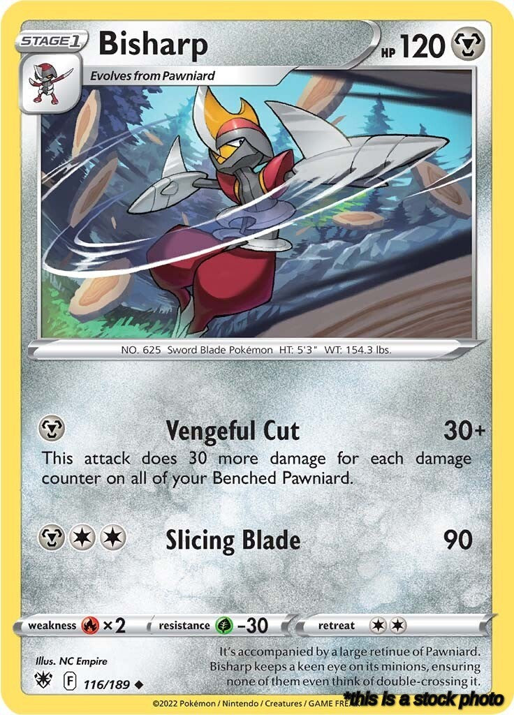 116/189 Bisharp Uncommon Reverse Holofoil