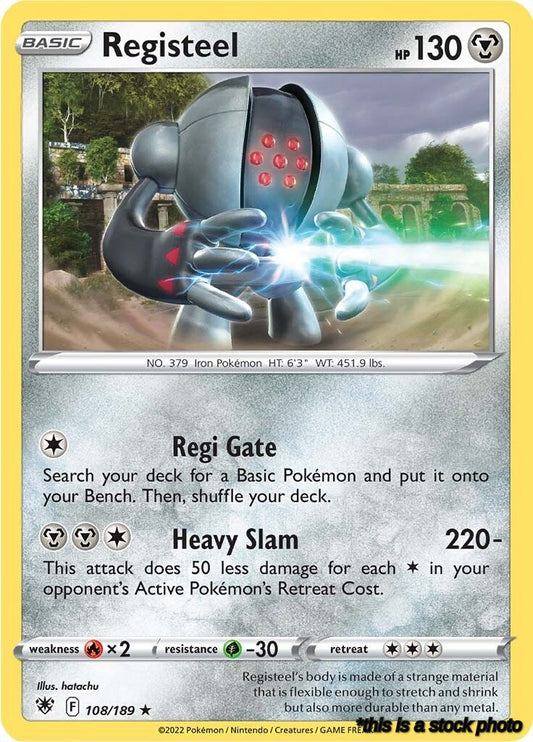 108/189 Registeel Rare Normal