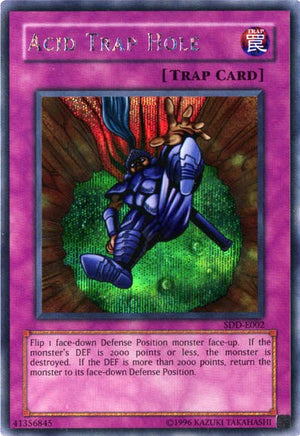 Unlimited Acid Trap Hole [SDD-E002 Moderately Played] Prismatic Secret Rare