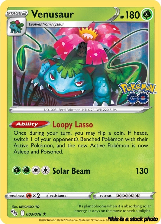 003/078 Venusaur Holo Rare Holofoil