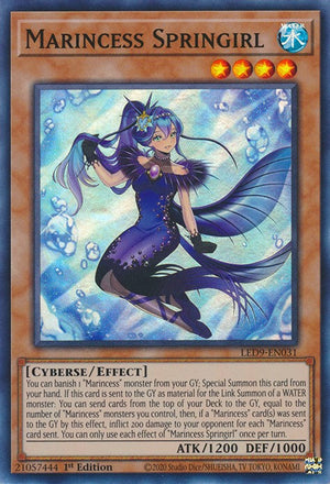1st Edition Marincess Springirl [LED9-EN031 Near Mint] Super Rare