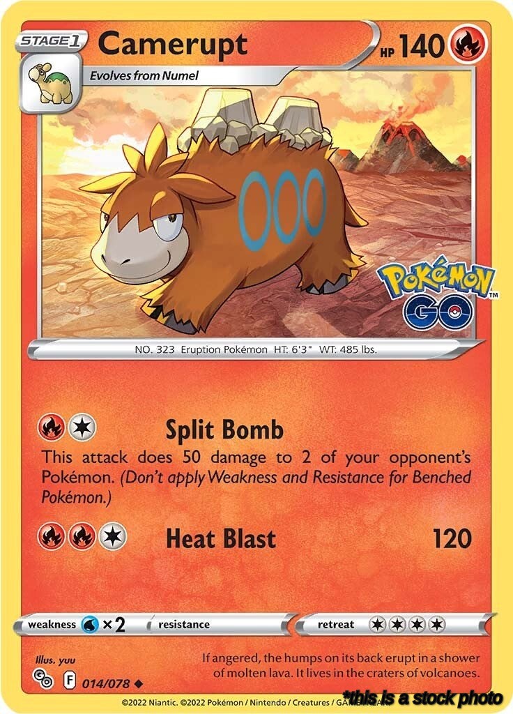 014/078 Camerupt Uncommon Reverse Holofoil