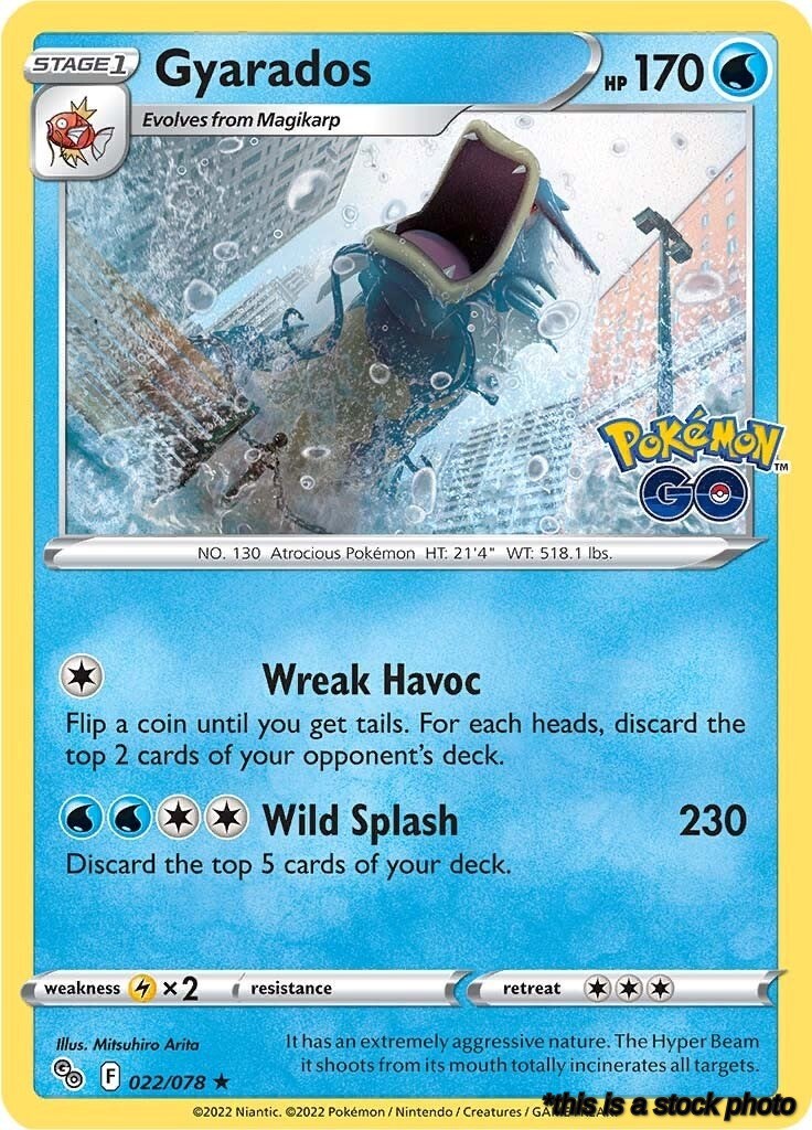 022/078 Gyarados Holo Rare Holofoil